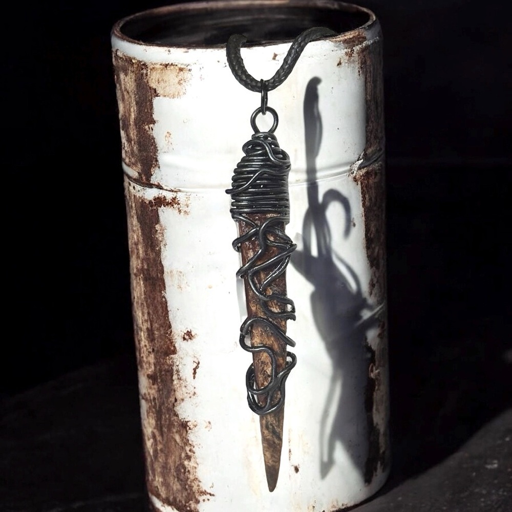 5 For $25💫Alternative Biker Coco Stick Pendant Necklace